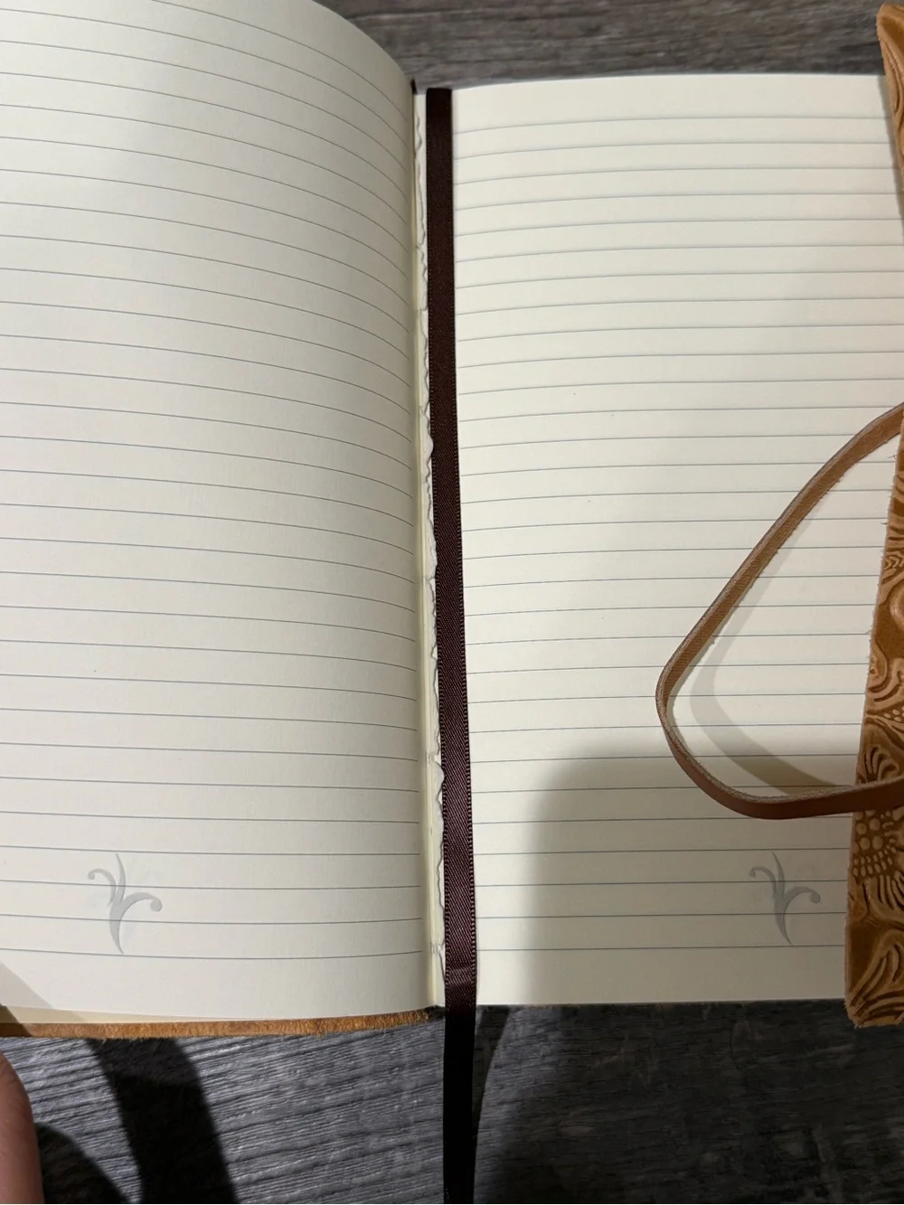 Genuine leather journal handmade in Italy